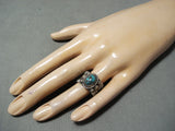 Important Vintage Native American Navajo Red Mountain Turquoise Sterling Silver Ring-Nativo Arts