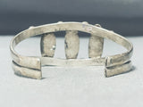 Noteworthy Vintage Native American Navajo Turquoise Mother Of Pearl Sterling Silver Bracelet-Nativo Arts