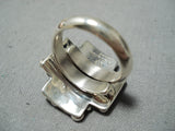 Cross Faith Santo Domingo Native American Sterling Silver Laips Ring-Nativo Arts