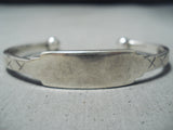 Attractive Navajo Sterling Silver Bracelet Native American-Nativo Arts