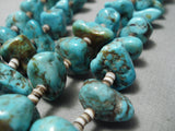 Museum Quality Vintage Native American Navajo Turquoise Nugget Jacla Necklace Old-Nativo Arts