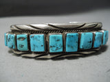 Important Vintage Native American Navajo Tommy Tso Turquoise Sterling Silver Bracelet Cuff-Nativo Arts