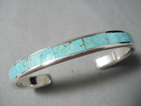 Exceptional Native American Zuni Royston Turquoise Sterling Silver Bracelet-Nativo Arts