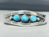 Native American Important Joe Joseph Quintana Turquoise Sterling Silver Bracelet-Nativo Arts