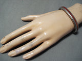 Dramatic Zuni Coral Sterling Silver Bracelet Native American-Nativo Arts