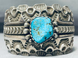 232 Gram Powerful Vintage Native American Navajo Turquoise Sterling Silver Bracelet Cuff-Nativo Arts