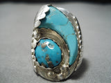 Striking Vintage Navajo Fred Platero Sterling Silver Native American Ring-Nativo Arts