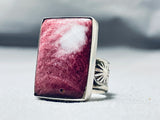 Gorgeous Native American Navajo Purple Spiny Oyster Sterling Silver Ring-Nativo Arts