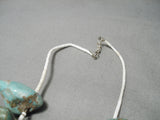 One Of Best Vintage Native American Navajo Chunky Royston Turquoise Heishi Necklace Old-Nativo Arts