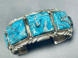 Very Important Vintage Native American Navajo Ben Begaye Sterling Silver Turquoise Bracelet-Nativo Arts