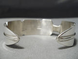 Detailed!! Vintage Native American Navajo Hand Carved Sterling Silver Turquoise Bracelet-Nativo Arts