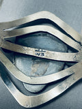 Wil Begay Vintage Native American Navajo Green Turquoise Sterling Silver Bracelet-Nativo Arts