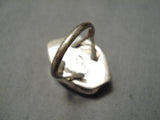 Striking Vintage Navajo Wildhorse Sterling Silver Ring Native American-Nativo Arts