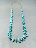Amazing Vintage Native American Navajo Turquoise Sterling Silver Necklace-Nativo Arts