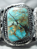 Museum Vintage Native American Navajo Royston Turquoise Sterling Silver Bracelet Old-Nativo Arts