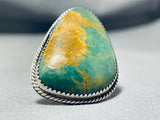 Excellent Vintage Native American Navajo Royston Turquoise Sterling Silver Ring-Nativo Arts