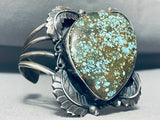 110 Grams Wowza Vintage Native American Navajo Spiderweb Turquoise Sterling Silver Bracelet-Nativo Arts