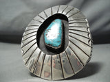 Colossal Museum Vintage Native American Navajo Red Mountain Turquoise Sterling Silver Bracelet-Nativo Arts