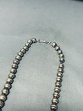 Very Rare Vintage Native American Navajo Amber Sterling Silver Squash Blossom Necklace-Nativo Arts