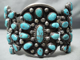 One Of The Best Vintage Native American Navajo Old Morenci Turquoise Sterling Silver Bracelet-Nativo Arts