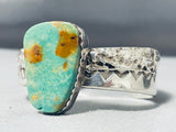 Amazing Vintage Native American Navajo Gigantic Royston Turquoise Sterling Silver Bracelet-Nativo Arts