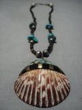 Native American Magnificent Vintage Santo Domingo Sterling Silver Turquoise Necklace Old-Nativo Arts