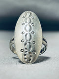 Exceptional Vintage Native American Navajo Sterling Silver Ring-Nativo Arts