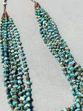 Fabulous Vintage Native American Navajo Turquoise Sterling Silver Necklace-Nativo Arts
