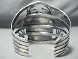 Giant Toad Vintage Native American Navajo Turquoise Sterling Silver Bracelet Cuff-Nativo Arts