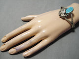 Incredible Vintage Native American Navajo Royston Turquoise Sterling Silver Bracelet Old-Nativo Arts