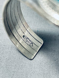 Lake Of Turquoise Native American Navajo Sterling Silver Bracelet Cuff-Nativo Arts