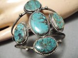 Museum Vintage Native American Navajo Royston Turquoise Sterling Silver Bracelet Old-Nativo Arts