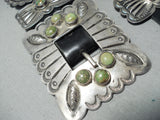 Important Vintage Native American Navajo Roger Skeets Turquoise Sterling Silver Concho Belt-Nativo Arts