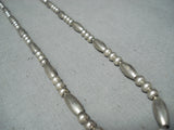 Sensational Vintage Navajo Sterling Silver Necklace Native American Old-Nativo Arts