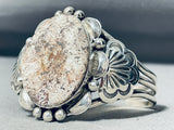 Important Dry Creek Turquoise Native American Navajo Sterling Silver Bracelet-Nativo Arts