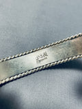 Important Authentic Vintage Native American Navajo Ben Begaye Lapis Sterling Silver Bracelet-Nativo Arts