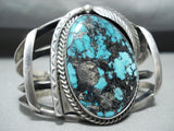 Important Fanny Platero Vintage Native American Navajo Godber Turquoise Sterling Silver Bracelet-Nativo Arts