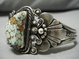 Magnificent Vintage Native American Navajo Toledo Family #8 Turquoise Sterling Silver Bracelet-Nativo Arts