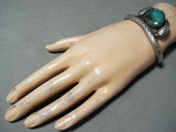 Tremendous Vintage Native American Navajo Royston Turquoise Sterling Silver Bracelet Old-Nativo Arts