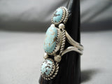 Colossal #8 Turquoise Vintage Navajo Sterling Silver Native American Ring-Nativo Arts