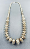 Traditional Vintage Native American Navajo Sterling Silver Necklace-Nativo Arts