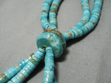 Best Vintage Navajo #8 Heishi Turquoise Native American Necklace Old-Nativo Arts