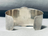 Monumental Vintage Domed Lapis Sterling Silver Bracelet Cuff-Nativo Arts