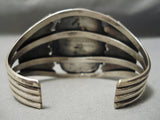 One Of Best Vintage Native American Navajo Old Morenci Turquoise Sterling Silver Bracelet-Nativo Arts