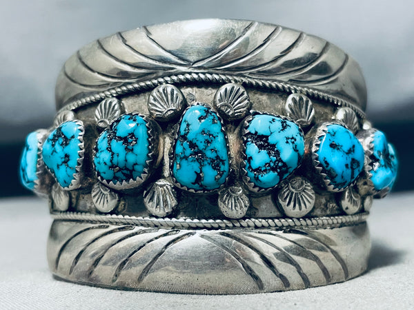 Massive Museum Vintage Native American Navajo Turquoise Sterling