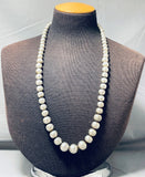 Hand Tooled Vintage Native American Navajo Sterling Silver Necklace Old-Nativo Arts