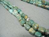 Native American Dan Coriz Santo Domingo Royston Turquoise Sterling Silver Necklace-Nativo Arts