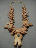Incredible Vintage Navajo Pipestone Native American Turquoise Necklace-Nativo Arts