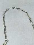 One Of The Most Ornate Vintage Native American Navajo Turquoise Sterling Silver Necklace-Nativo Arts