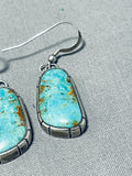 Fantastic Vintage Native American Navajo Royston Turquoise Sterling Silver Earrings-Nativo Arts